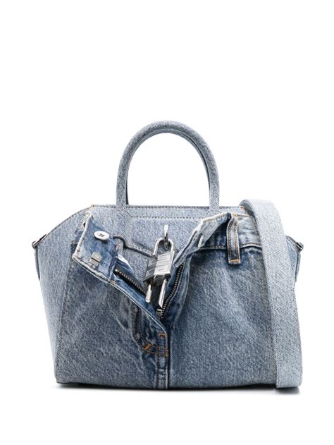 givenchy mini antigona red|mini antigona lock denim tote bag.